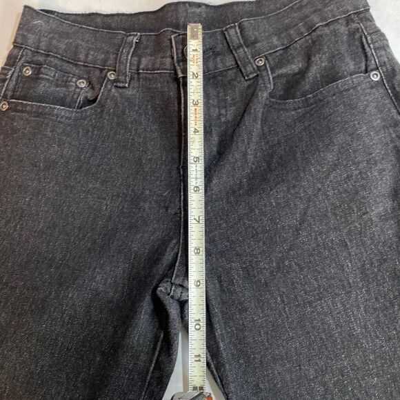 DG By Diane Gilman Black Skinny Jeans with Zippers at Ankles Size 2P - Picture 10 of 14